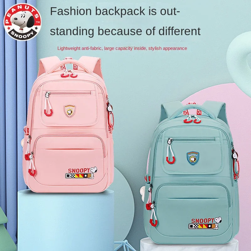 Snoopy SchoolbagSimplejuniorand Middle School Students Backpack Large Capacity Grade Five, Grade Six Backpack for Boys and Girls enlarge