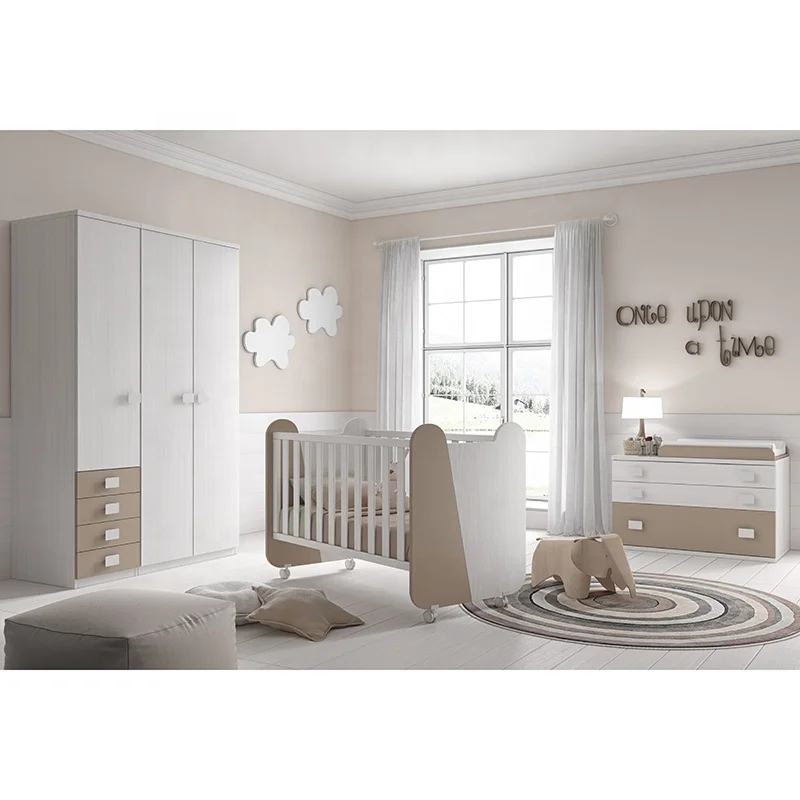 

Hot Sale Crib High Quality Baby Sleeping Bed 20CCB005 Wood Children Furniture Kids Cot Bed Baby Cribs