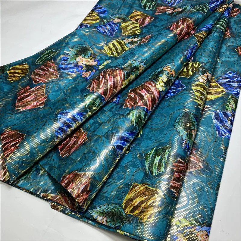 

5 YARDS African Jacquard Basin Dress Fabric Bazin Riche Brode For Men Or Women Clothes Material Wedding Party 4L030103