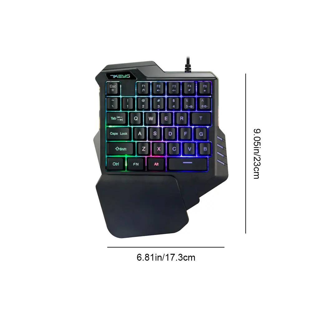 

Проводная игровая клавиатура со светодиодной подсветкой, 1-6 м