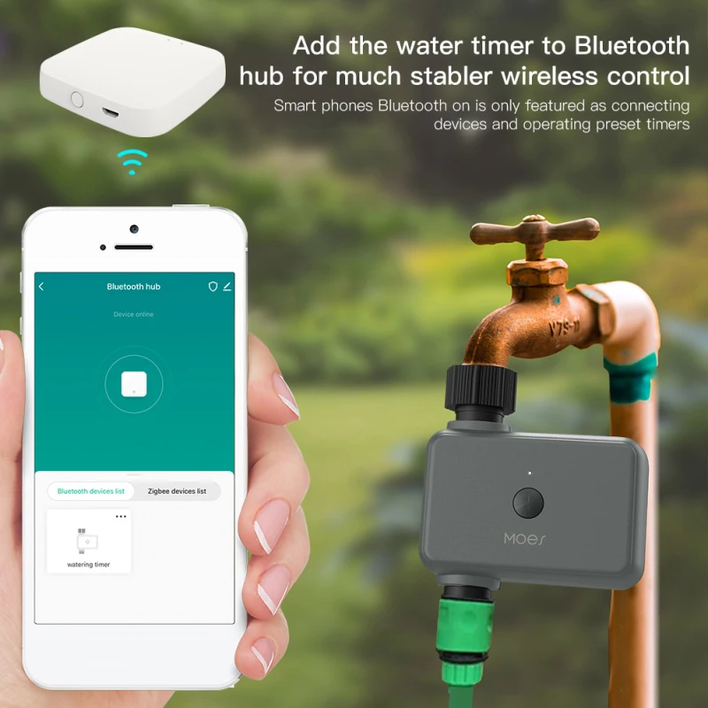 

Sprinkler Water Timer Tuya Smart Bluetooth-compatible With Rain Delay Filter Washer Programmable Irrigation Timer With Automatic