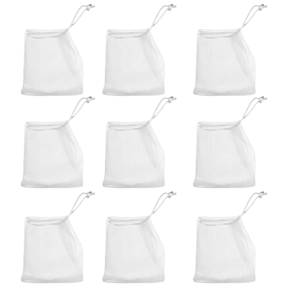 

30pcs Convenient Soap Foaming Bags Soap Containers Multi-function Soap Nets (White)