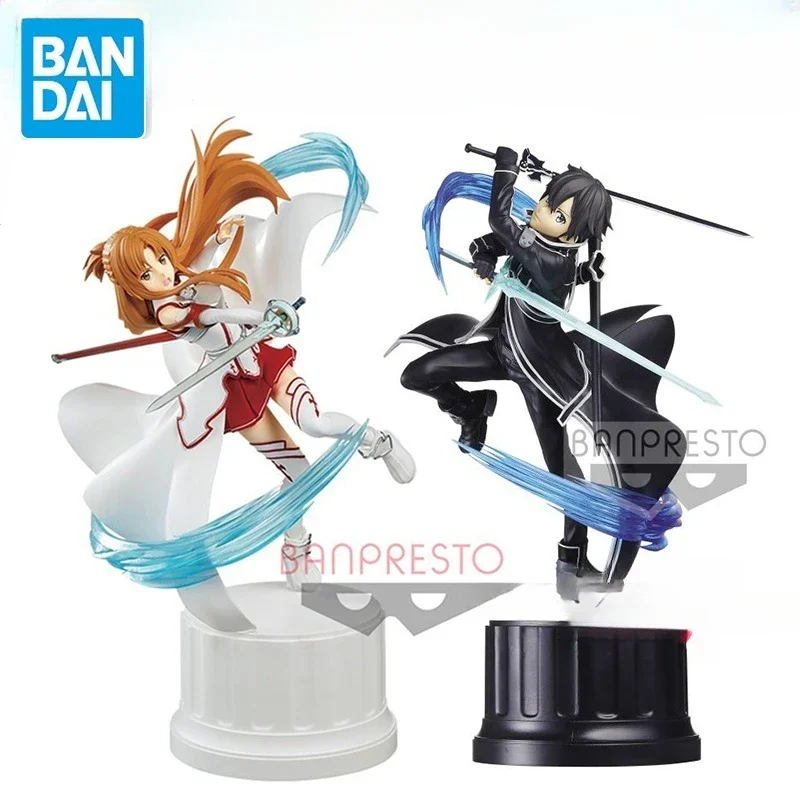 

Bandai SHF Figures SAO Sword Art Online Kazuto Asuna Shino Model Ornaments Scenery Collection Toys Christmas Gift Action Figures