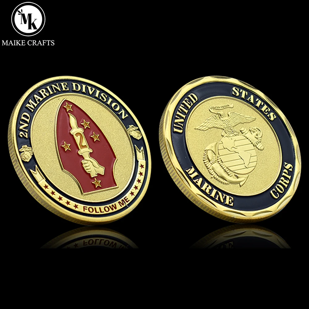 

Памятная монета корпуса морской пехоты США 2-й дивизии