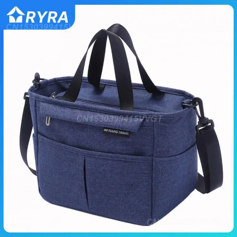 

Thickened Large Capacity Cooler Bag Waterproof Oxford Portable Zipper Thermal Oxford Cloth Lunch Bag For Women Lunch Bag Picnic