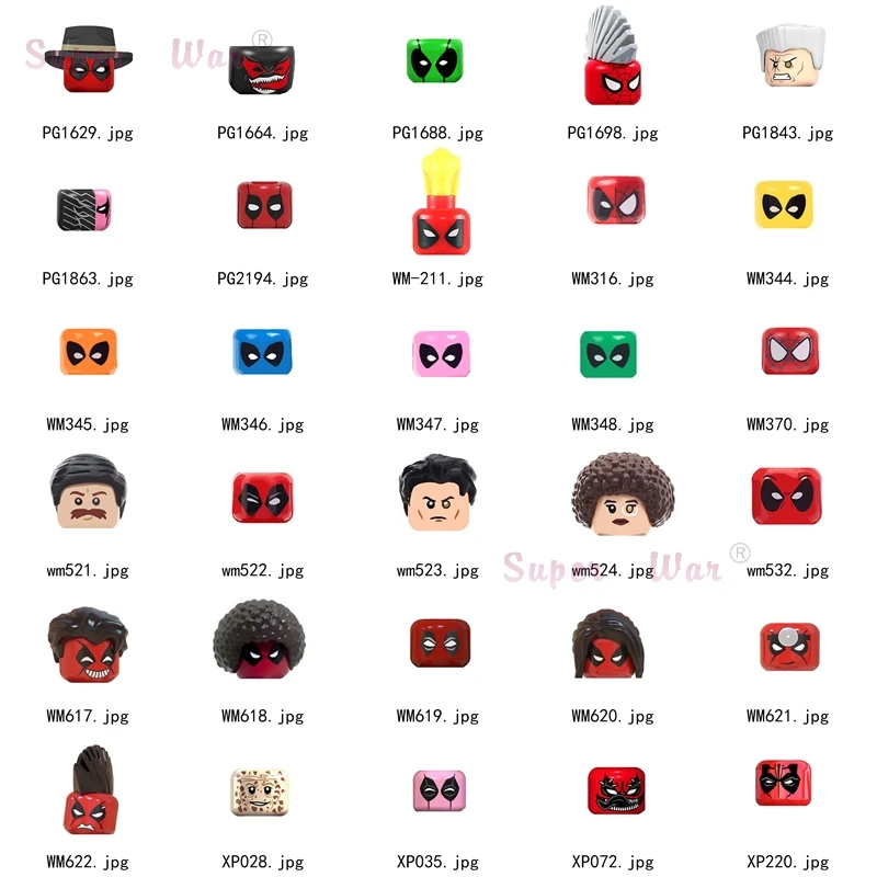 

Single models Figures Head accessories Building Blocks toys for children Series-053