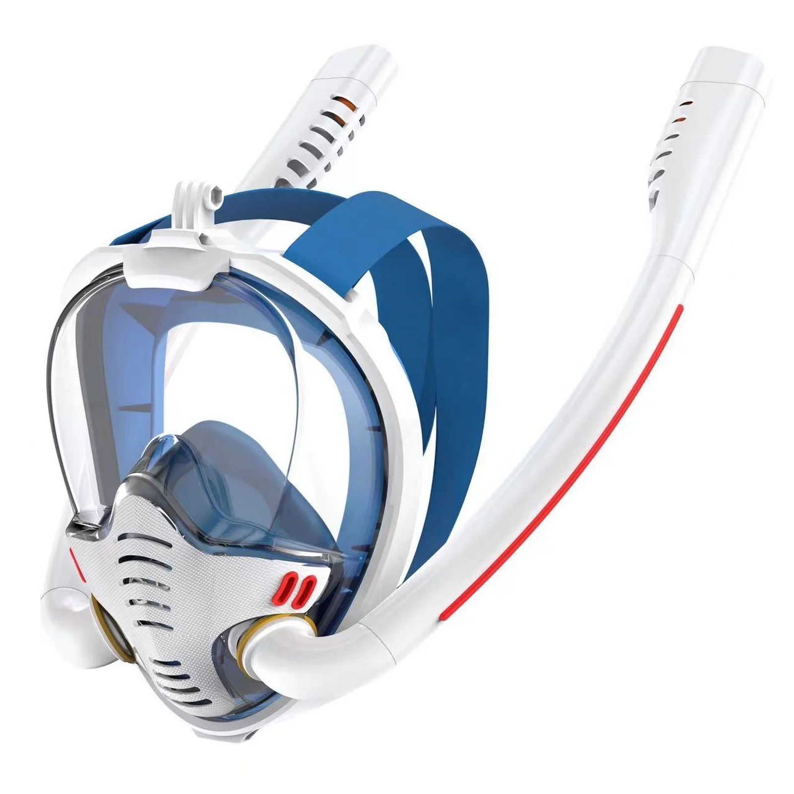 

Snorkeling Mask Accessories Double Tube Full Dry Adult Swimming Mask Diving Goggles Scuba Rebreather Full Face Diving Mask