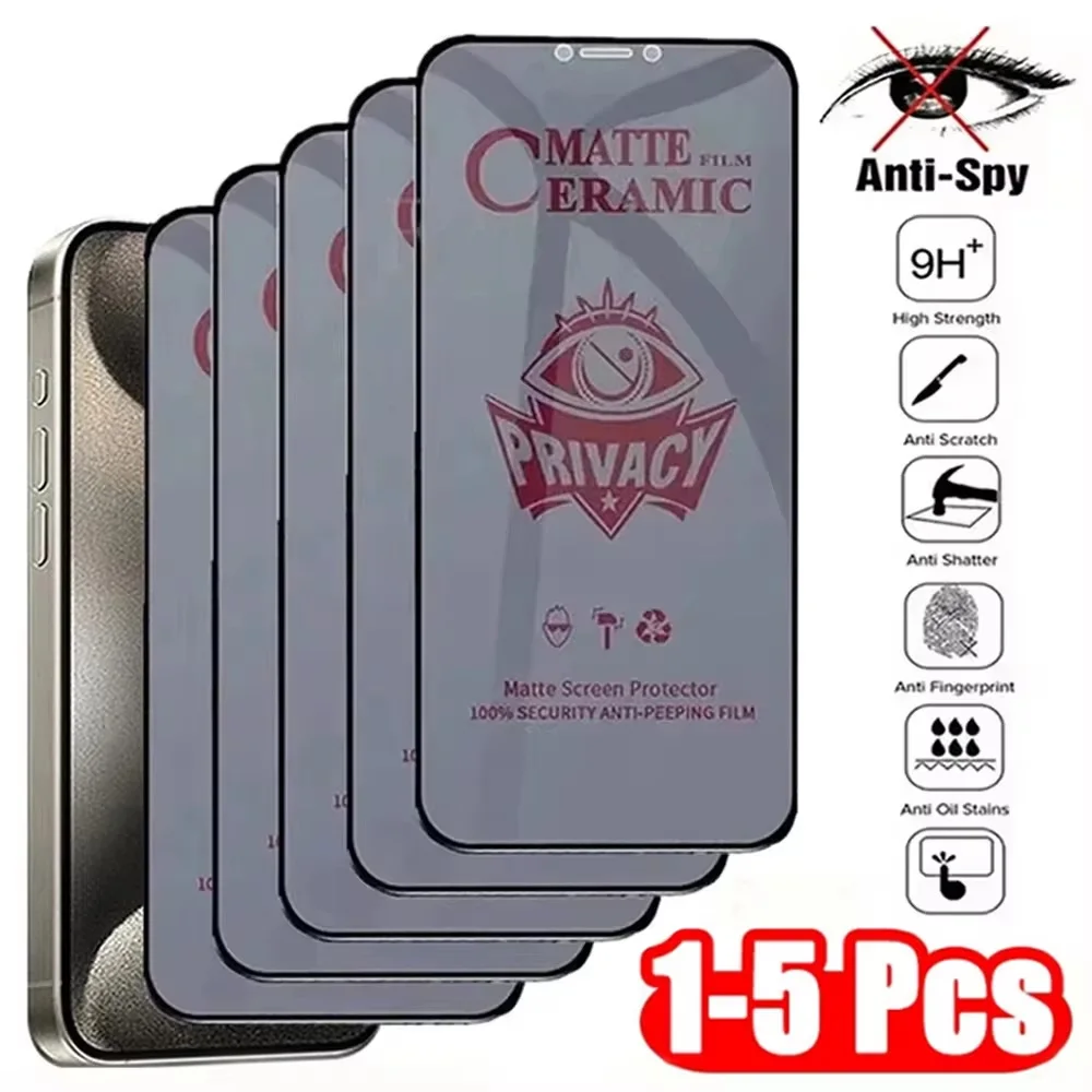 Матовая керамическая защитная пленка для экрана Samsung Galaxy A55 антишпионская S24 Ultra S23