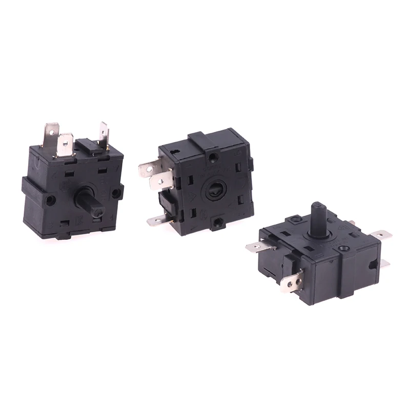 

High Quality 1PC 3/5 Pin 2/4 Position Rotary Switch Selector AC 250V 16A Radiator For Electric Room Heater