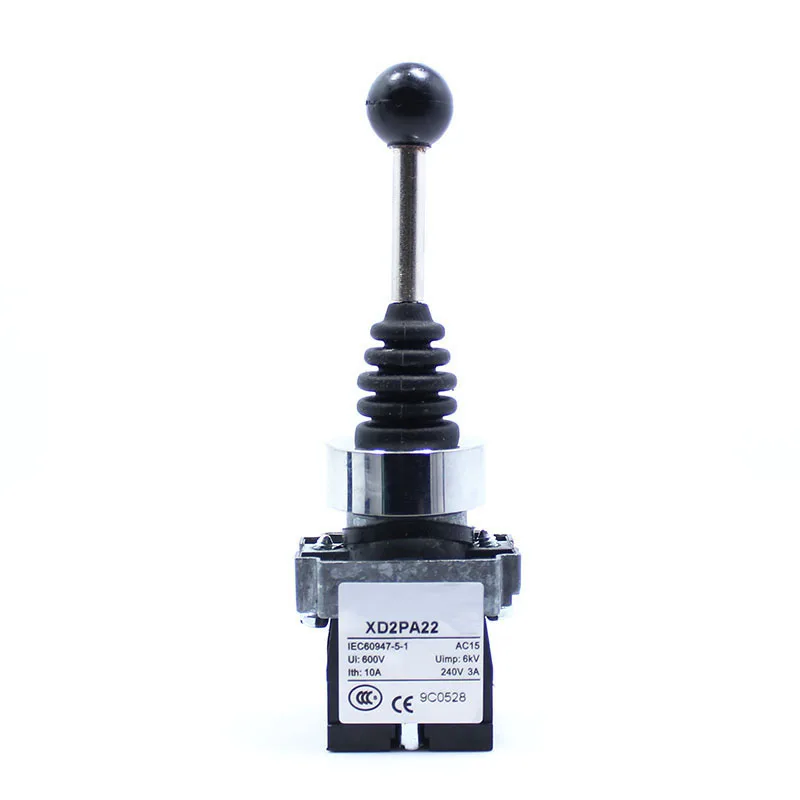 

XD2PA22CR 2NO 2Positions Momentary Joystick Switch Rocker Switches Monolever Switch