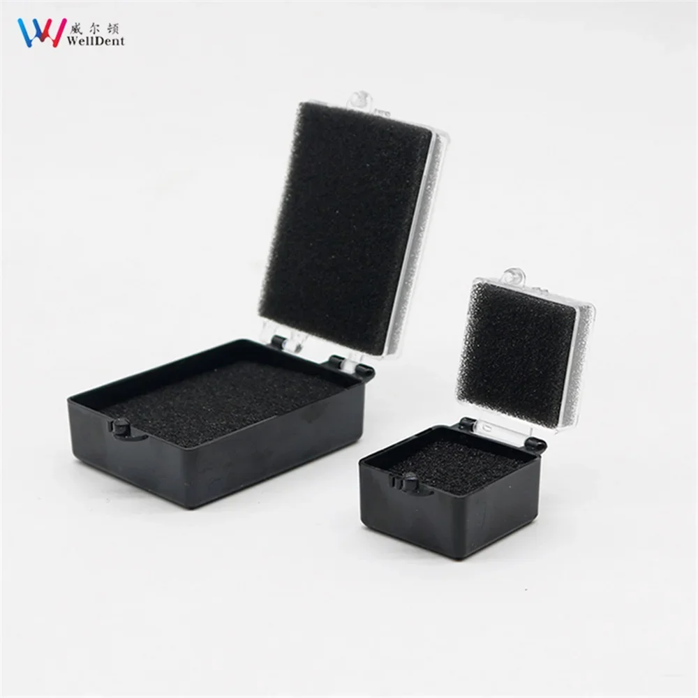 50 шт. зубная пластиковая коробка для зубов с пенопластовыми вставками
