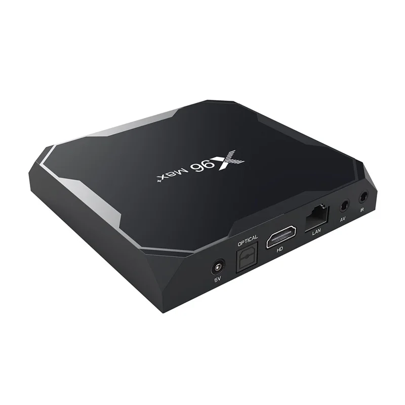 Приставка Смарт-ТВ X96 Max Plus Android 9 0 Wi-Fi 4 + 32/64 ГБ Amlogic S905X3 8K |