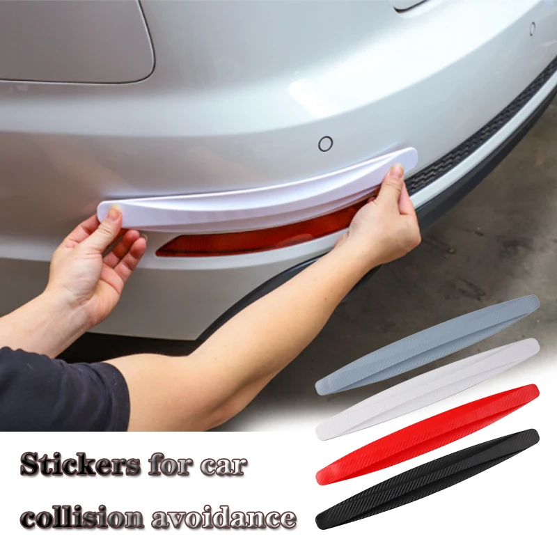 

2pcs 40CM Car Bumper Anti Collision Guards Corner Strip Sticker Door Protection Scratch Protector Molding Car Crash Accessories