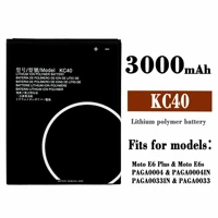 100 genuine new 3000mah kc40 for motorola moto e6 plus xt2025 1 xt2025 2 original battery mobile phone batteria