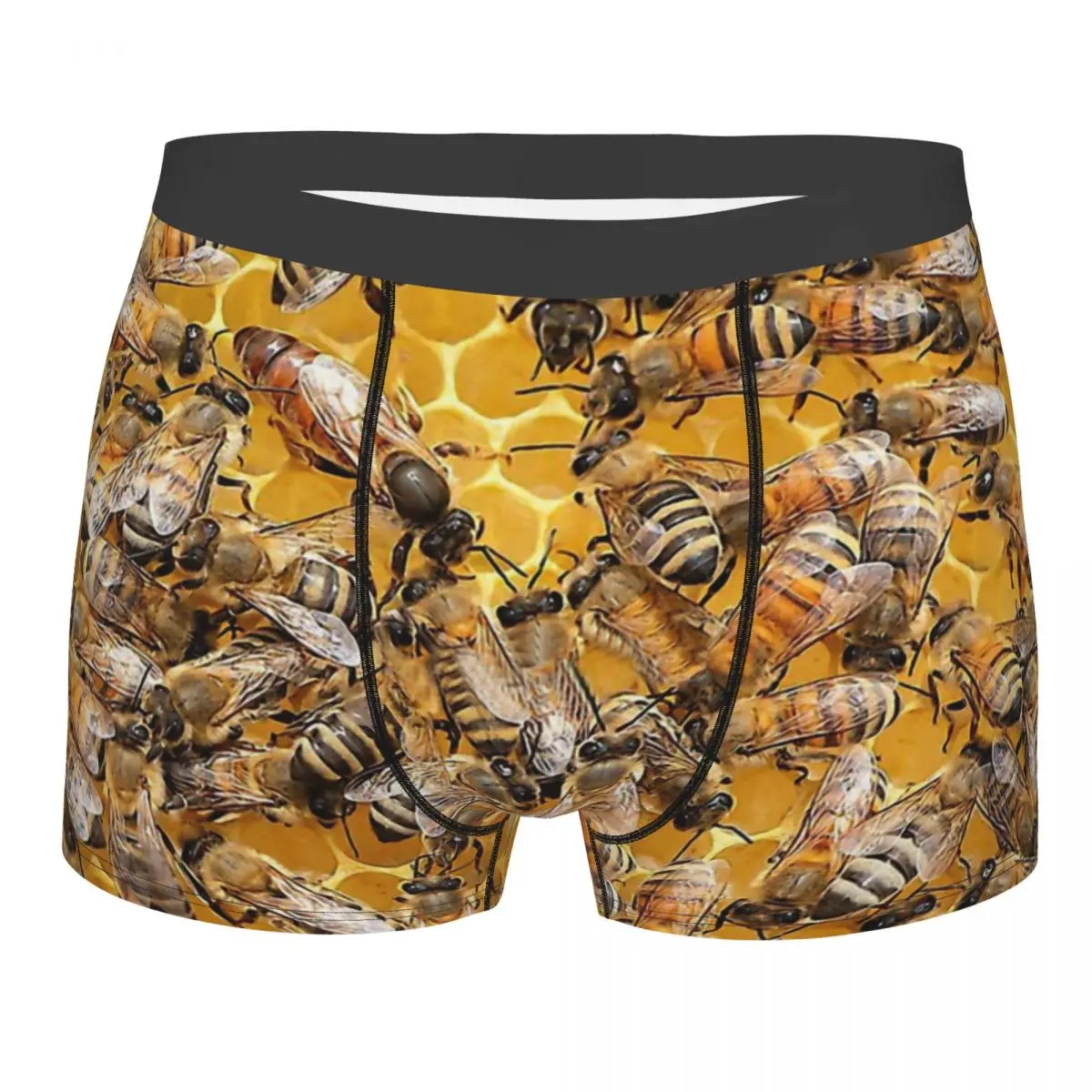 

Honey Bees Underpants Homme Panties Male Underwear Print Shorts Boxer Briefs