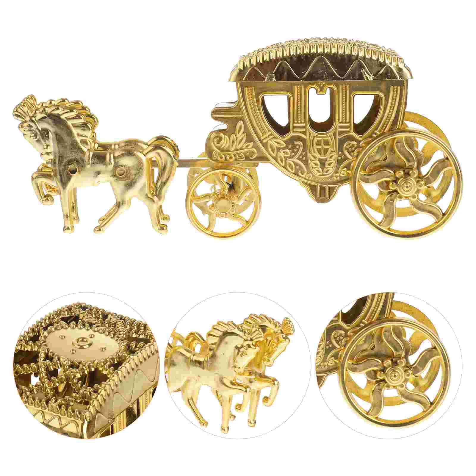 

Carriage Decoration Vintage Decor Wedding Cookie Treat Bag Dining Table Decor Happy Candy Wedding Carriage Box