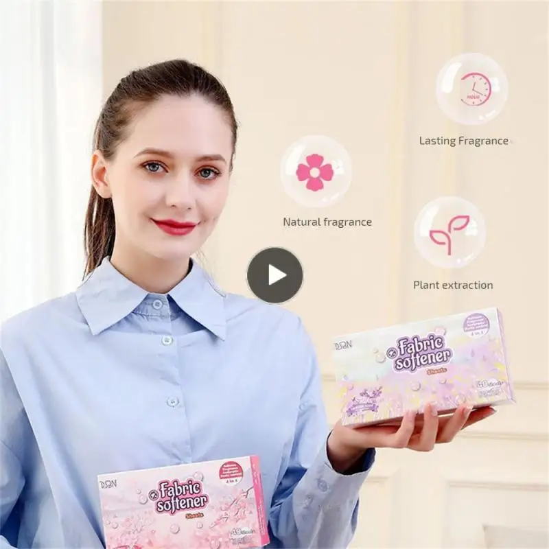 

Bacteriostatic Laundry Softener Natural Fragrance Soft Clothes Soft Fragrance Paper Pink Detergent Xiangyi Tablets Soft Clothing