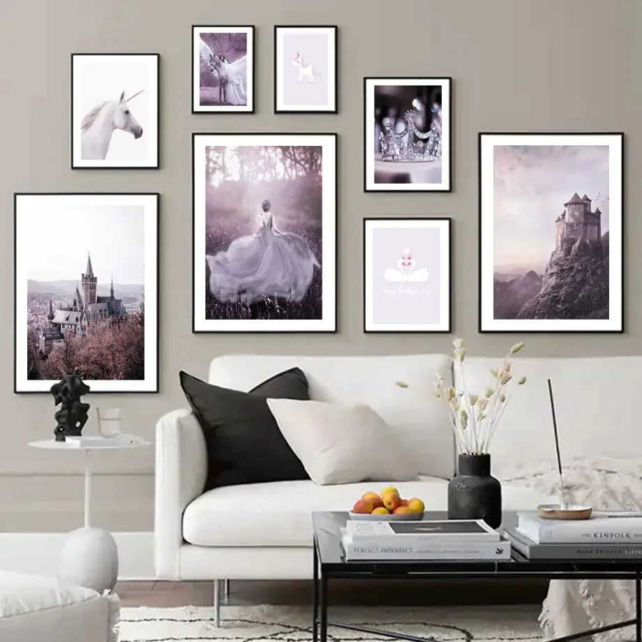 Настенная картина маслом в скандинавском стиле роспись с изображением