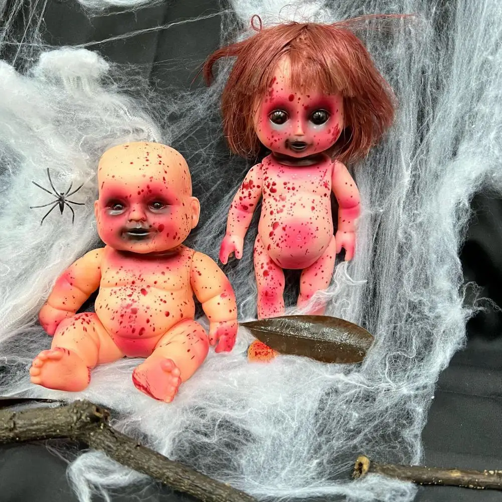 

Halloween Doll Haunted House Prop Zombie Baby Doll Ghost Doll Haunted House Baby Terror Decor Toy Creepy Doll Halloween Decor