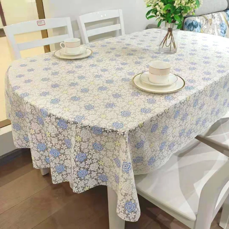 

Oval tablecloth waterproof, oil resistant, scald resistant, and washable tablecloth circular tablecloth
