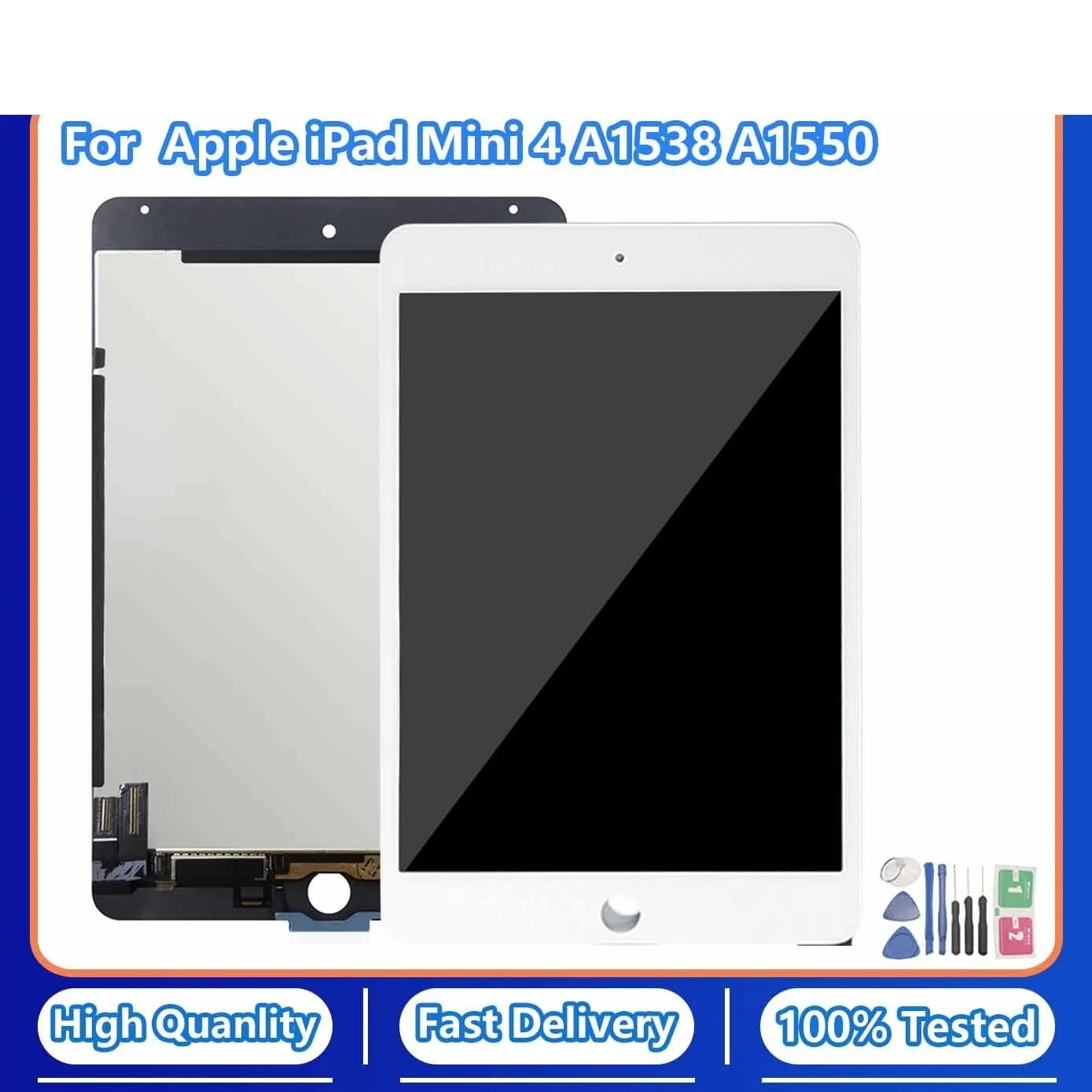 

New LCD Grade AAA+ For iPad mini 4 Mini4 A1538 A1550 LCD Display Touch Screen Digitizer Panel Assembly Replacement Part High