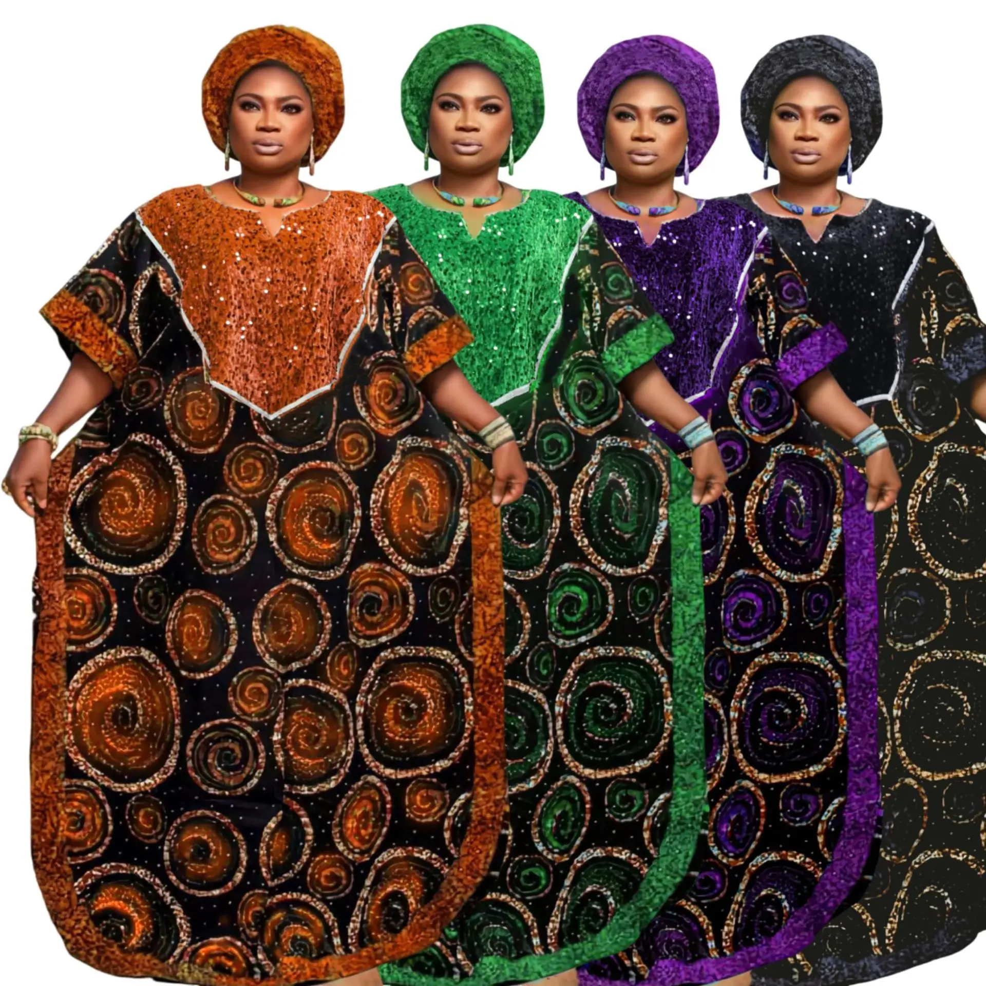 Африканская одежда с блестками африканские платья для женщин мусульманская мода