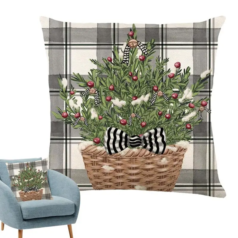 

Рождественская тема, наволочки для подушек, наволочки с невидимой застежкой-молнией, орнамент, наволочки для спальни, дивана