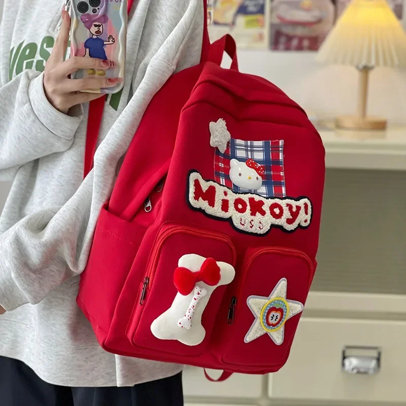 Sanrio Hello Kitty школьные ранцы для учащихся младших и старших классов женские