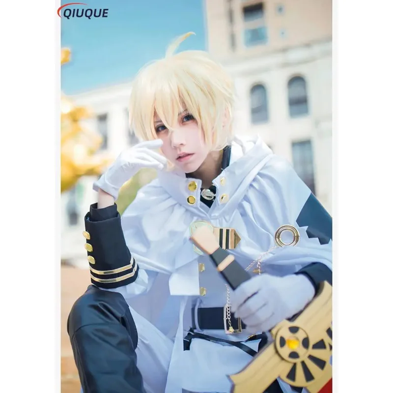 Серафим Конца Косплей Японское аниме Owari no Seraph Микаэла Хякуя Костюм с париком