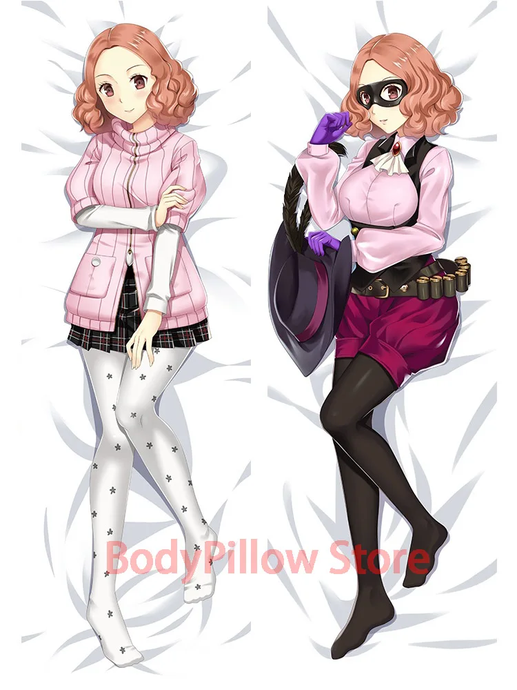 

Dakimakura Haru Okumura(Persona 5) Japanese Anime 2WAY Hugging Body Sexy Otaku Pillowcase Cushion Cover