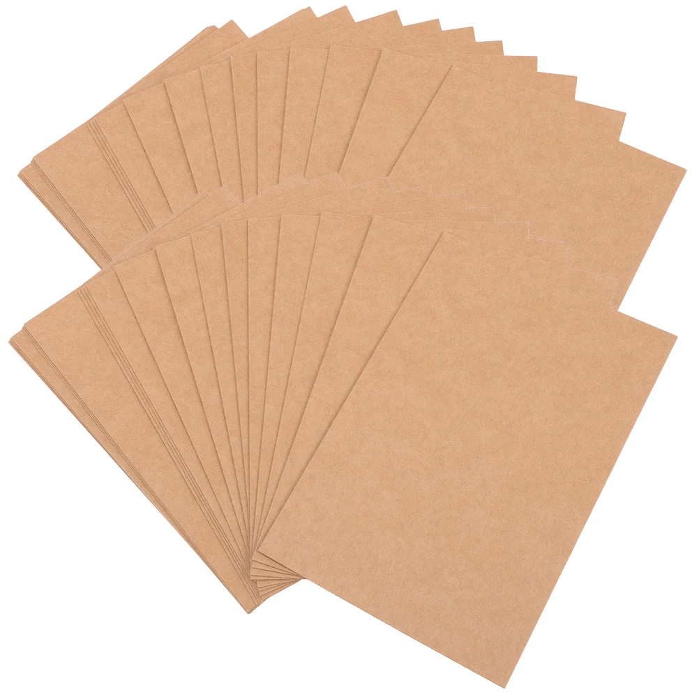 

80Pcs DIY Blank Cards Student Empty Cards Double-side Solid Color Word Cards