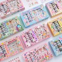 hand account tape material cute children stickers cartoon stickers cane tool tape color film sticker paper