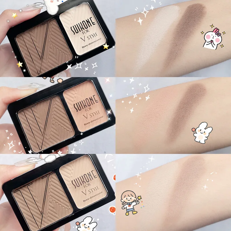 

Highlight and Contour Makeup Palette 2 in 1 Contouring for Face Contouring Makeup Contouring Highlighting Makeup Kit