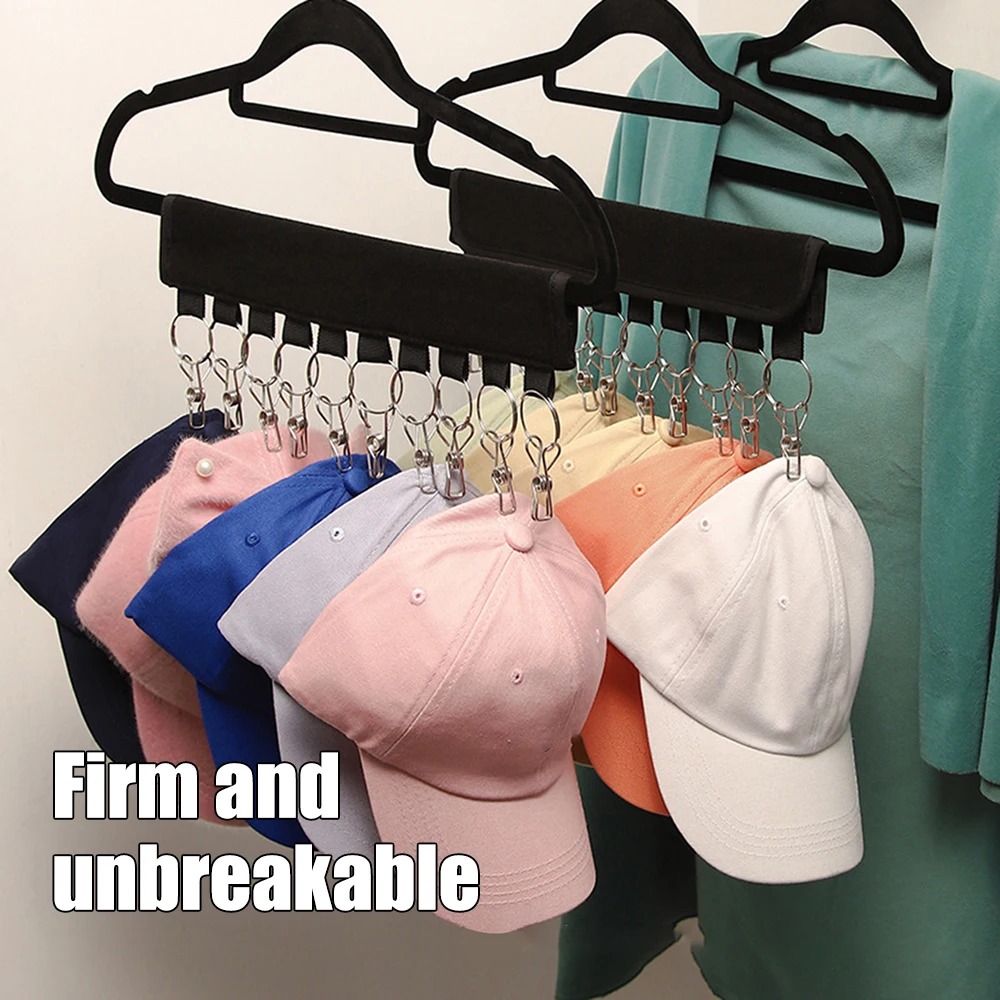 Складная бейсбольная стойка вешалка для шляпы полотенец зажим нержавеющий шкаф