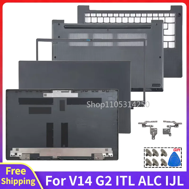 Фото Для V14 G2 ITL ALC IJL Новая сменная задняя крышка для ноутбука, передняя рамка, панель для рук, нижний корпус, компьютерные аксессуары, задняя крышка, верхний корпус. №1