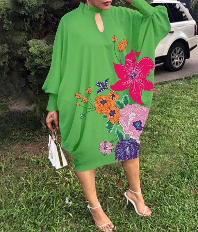 

Платье-миди женское летнее до колен, с 3D-принтом