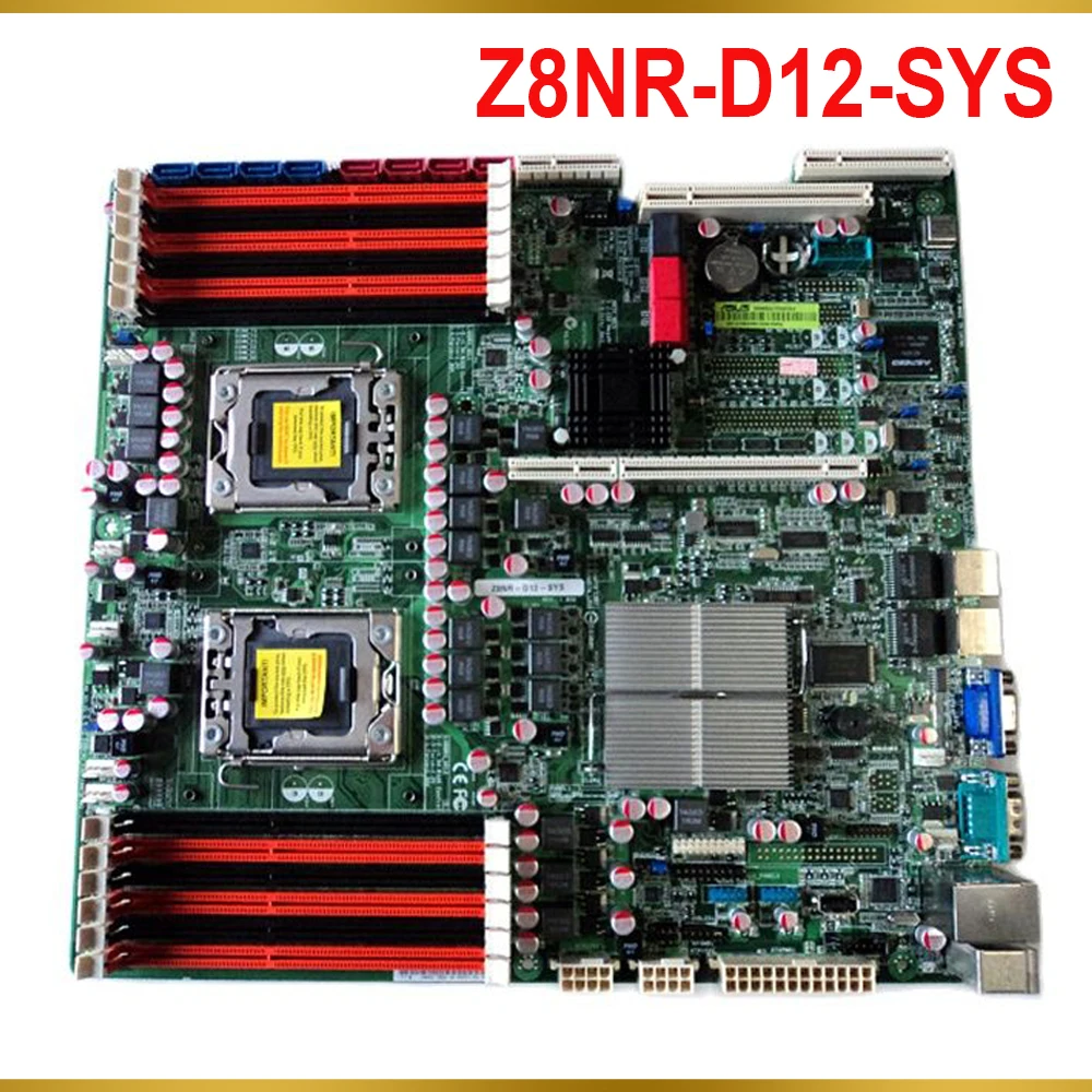 Для ASUS Z8NR-D12-SYS 1366 Поддержка X5600 E5600 Series Серверная материнская плата