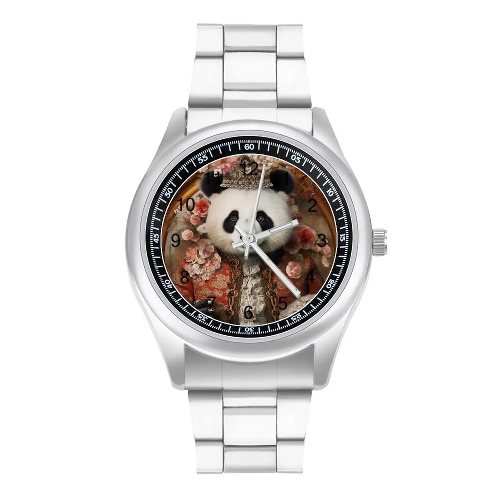 

Panda Quartz Watch Amazing Portraits Dapper Clothing Outdoor Classy Wrist Watches Steel Photo High Quality Ladies Wristwatch