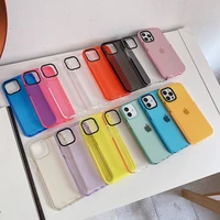 ins clear solid color shockproof silicone soft phone case for iphone 11 12 pro max 13 se 2020 7 8 plus 11pro xs max x xr cover