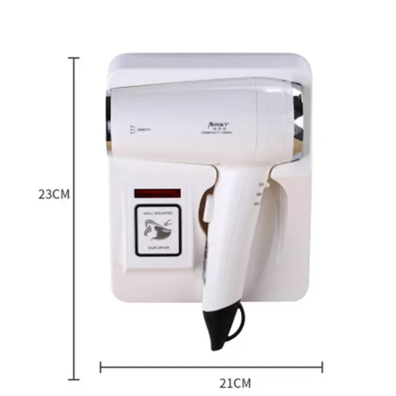 1600W Wall Mounted Hair Dryer Negative ion Electric Hairdryer with Holder Base Hair Care Quick Dry For Household Hotel Bathroom enlarge