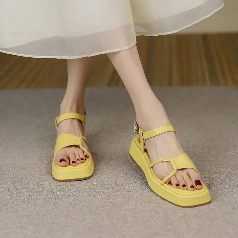 

New Summer Flats Women's Sandals 2022 Ankle Strap Casual Ladies Roman Shoes Open Toe Cozy Female Gladiator Fashion Woman Sandals