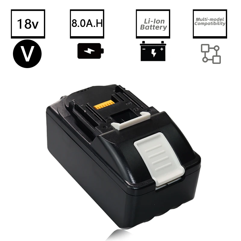

18V 8.0Ah 21700 Battery Replacement Rechargeable For Makita crewdriver Batteries BL1860 BL1850 BL1840 BL1830 BL1820 BL1815
