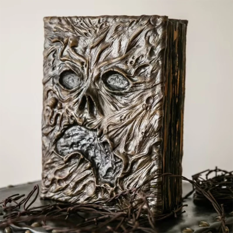 

Miniature Necronomicon Figurine Original Demon Evil Dead Books Prop Home Aesthetic Items Art Table Decor Ornament Interior Craft