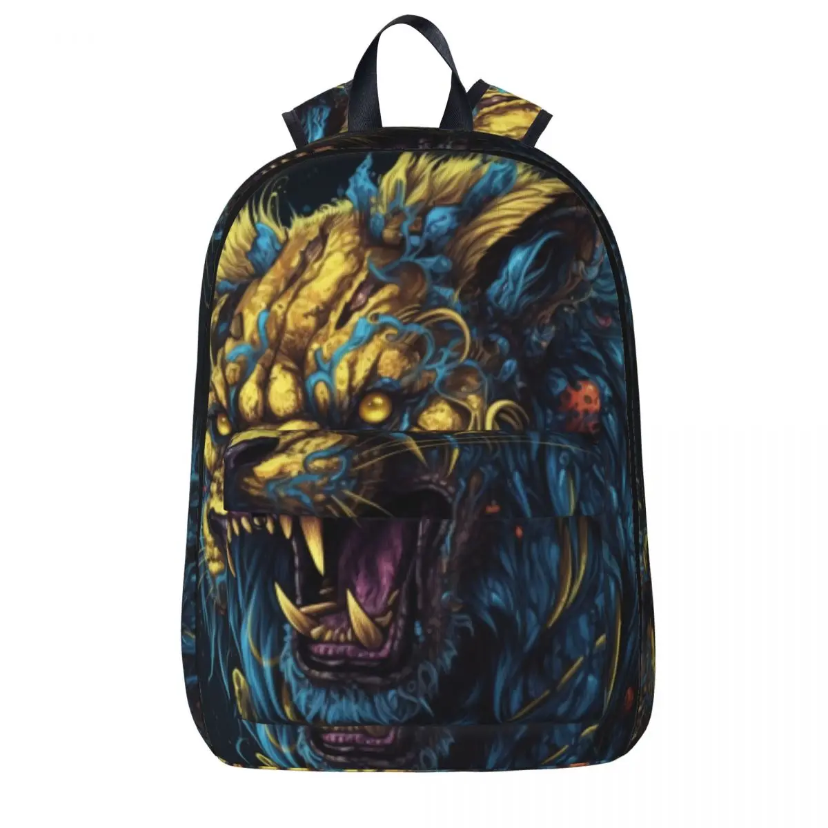 

Lion Backpack Hyper-detailed Zombie Portraits Style Backpacks Female Hiking Big School Bags High Quality Rucksack