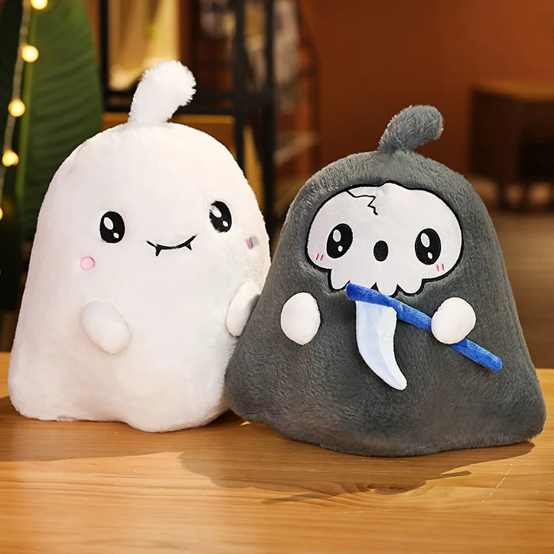 

20-40cm Funny Grim Reaper Ghost Plush Toy Kawaii Demon Doll Cute Anime Cartoon Devil Stuffed Pillow Christmas Gifts for Kids