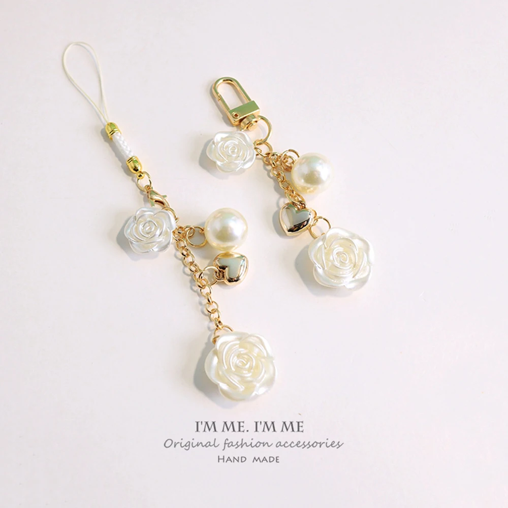 Милые ремешки для смартфона Mini Rose Flower iPhone/Samsung подвесная цепочка ключей AirPods 1 2 3