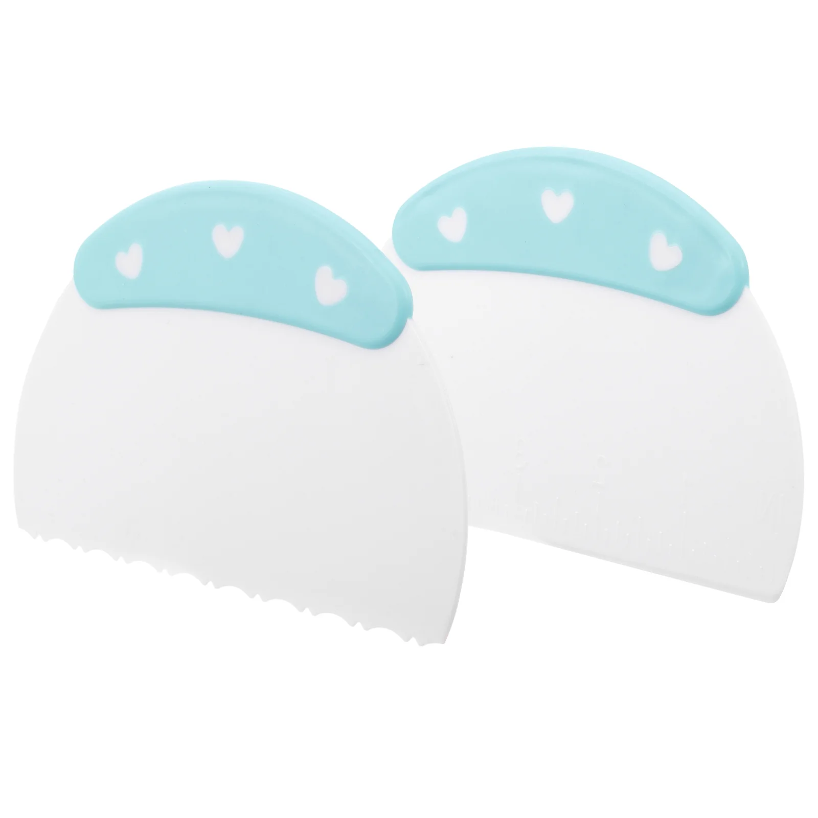 

2 Pcs Bench Scraper Decorate Pastry Bread Dough Baking Plastic Cake Smoother