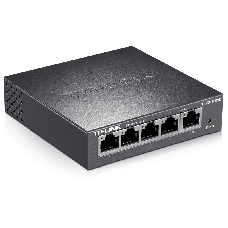 Гигабитный коммутатор TP-Link TL-SG1005D 5-портовый сетевой кабель разделитель кабеля