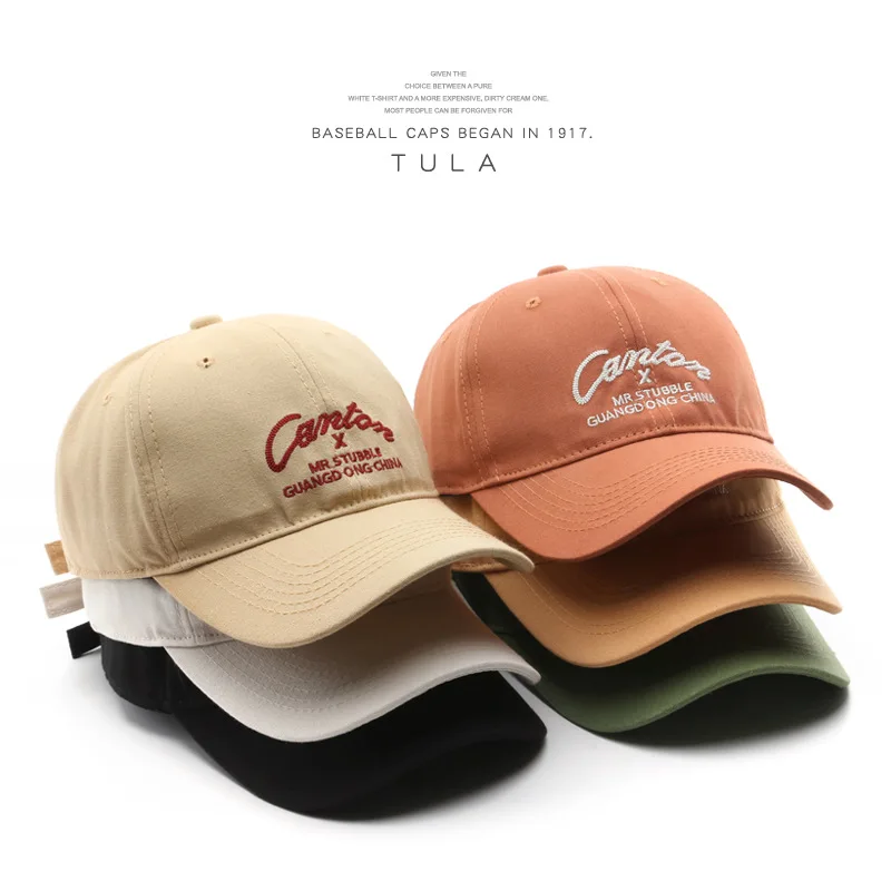 

Cotton Baseball Cap for Women and Men 2023 Summer Sun Caps Fashion Snapback Hats Casual Letter Embroidery Hat Unisex