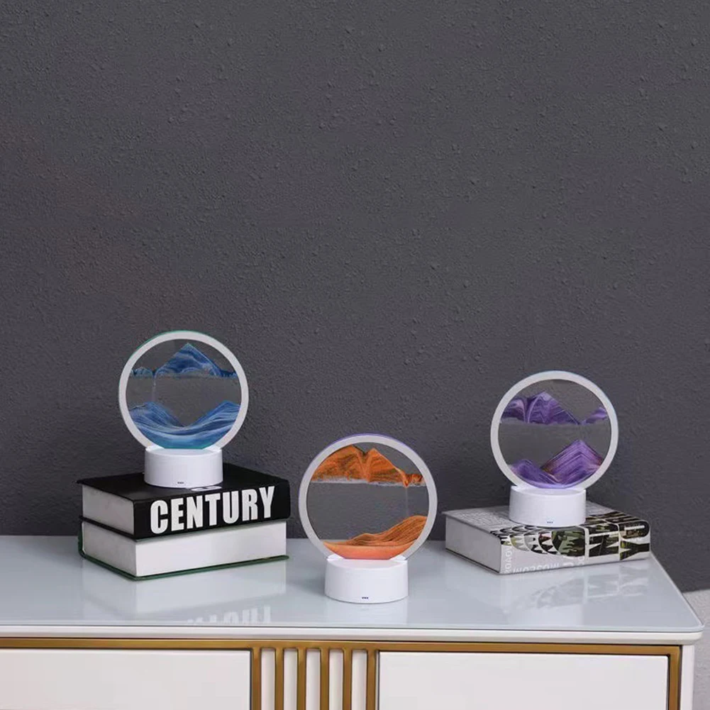 

Прикроватные светильники, 3D ночник с сыпучим песком и натуральным ландшафтом, креативный ночной Светильник для защиты глаз, украшение для д...